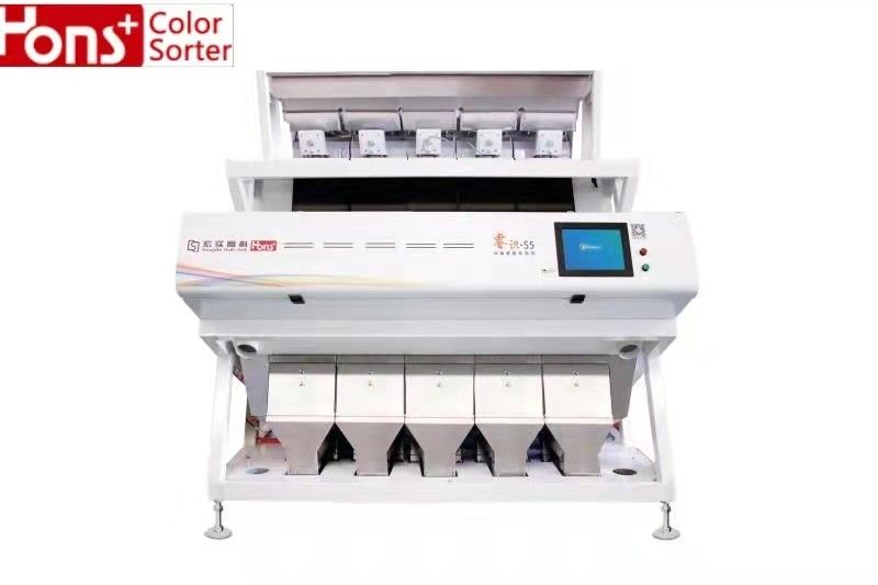 1.6T/H CCD Camera Optical 5 Chutes Parboiled Rice Color Sorter